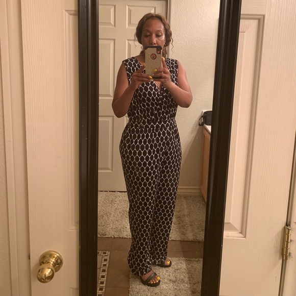 NWT Black and white Lane Bryant jumpsuit. - Picture 2 of 5